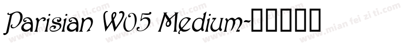 Parisian W05 Medium字体转换